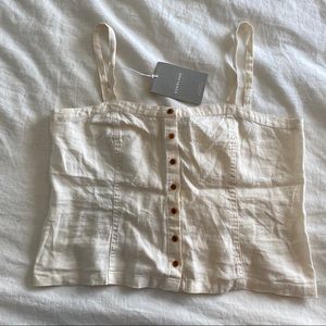 Everlane linen picnic top canvas size 8